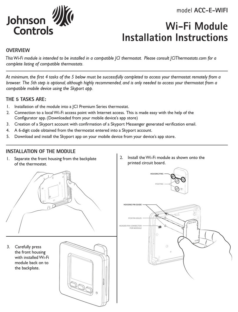 Johnson Controls ACC-E-WIFI installation instructions
