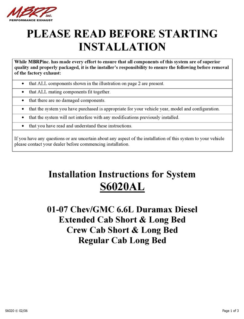 MBRP S6020AL User manual