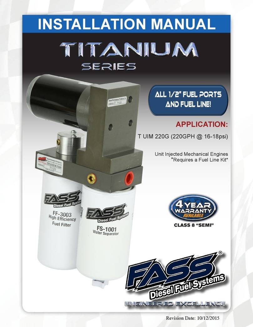 Fass Titanium Series installation manual Fass Titanium Series installation manual