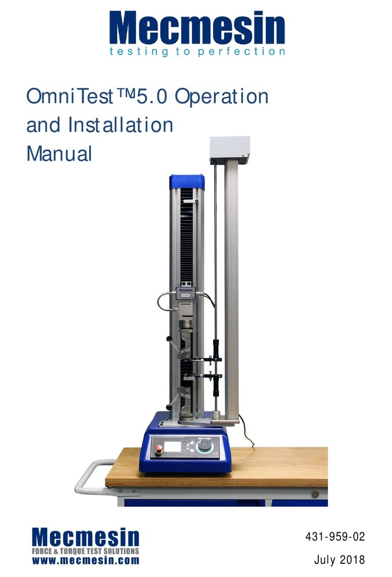 Mecmesin OmniTest-5.0 Specification sheet Mecmesin OmniTest-5.0 Specification sheet