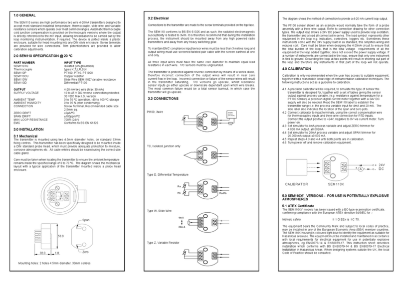 Status SEM110 SERIES manual