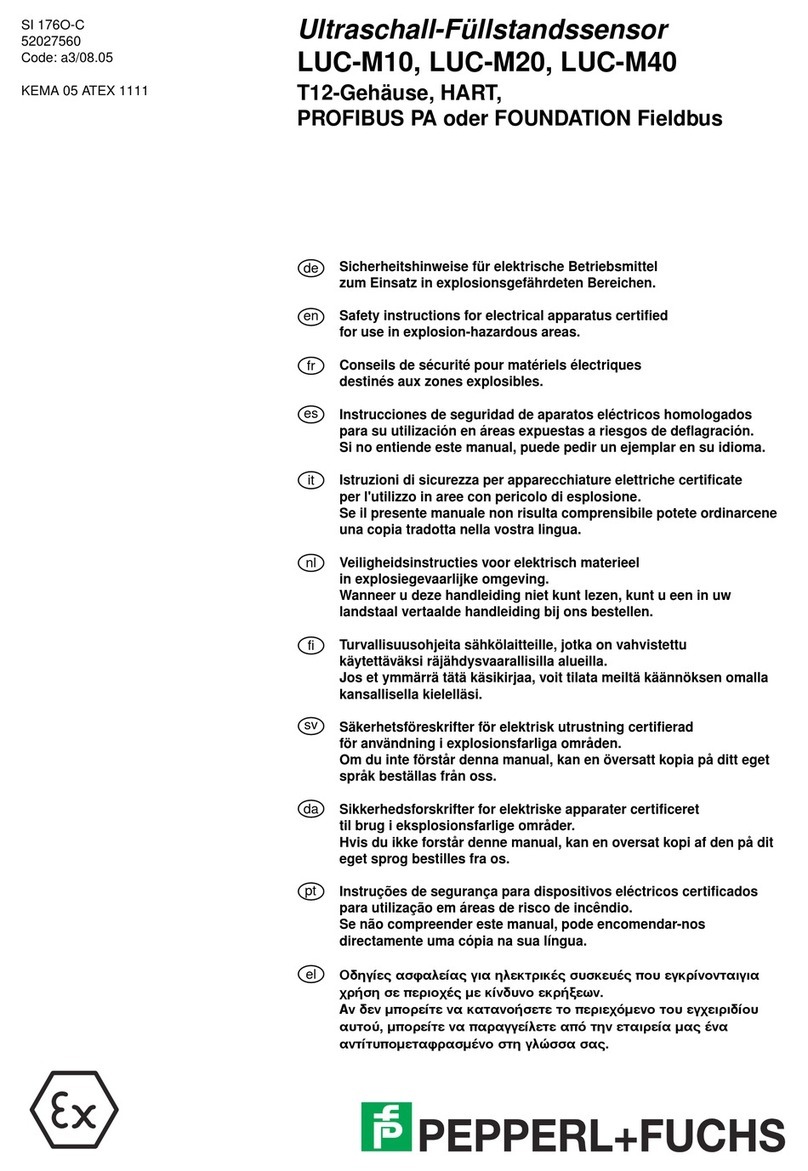 Pepperl+Fuchs LUC-M10 Safety instructions