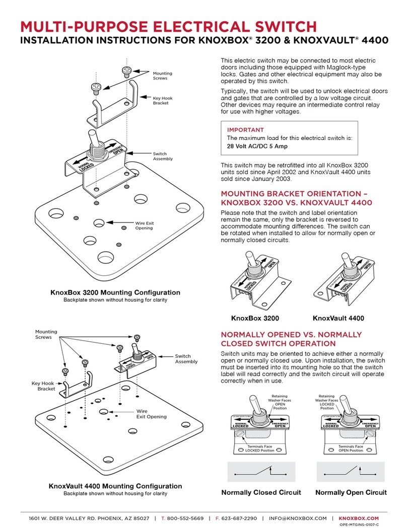 Knox KNOXBOX 3200 installation instructions