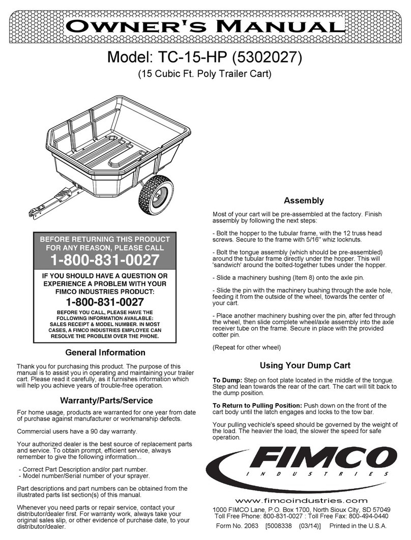 Fimco TC-15-HP User manual