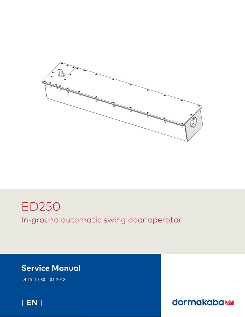 Dormakaba ED250 User manual