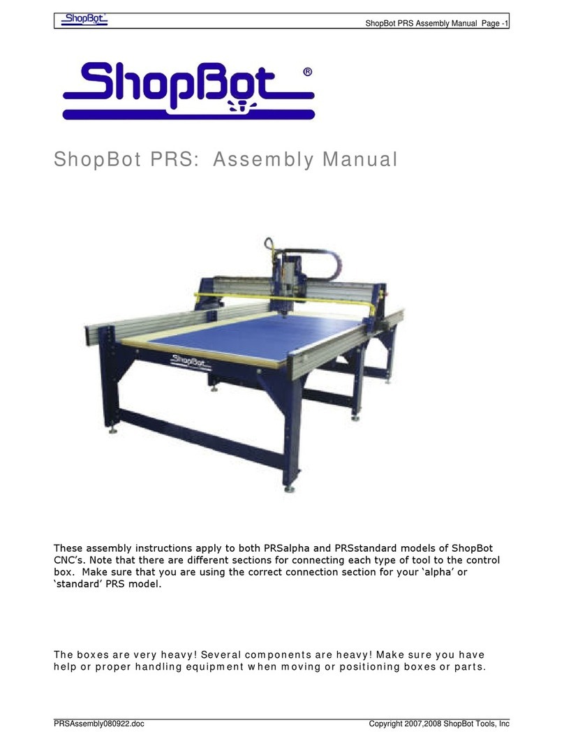 ShopBot PRSalpha Assembly manual