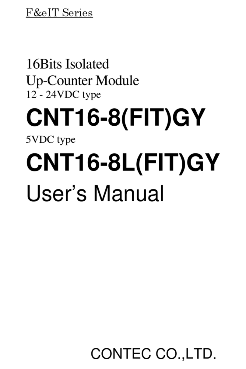 Contec CNT16-8GY User manual