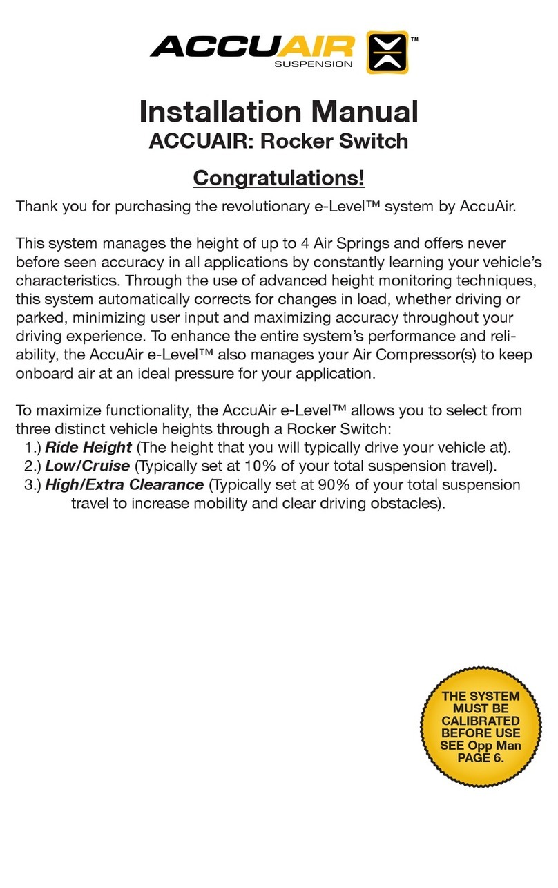 AccuAir e-Level User manual