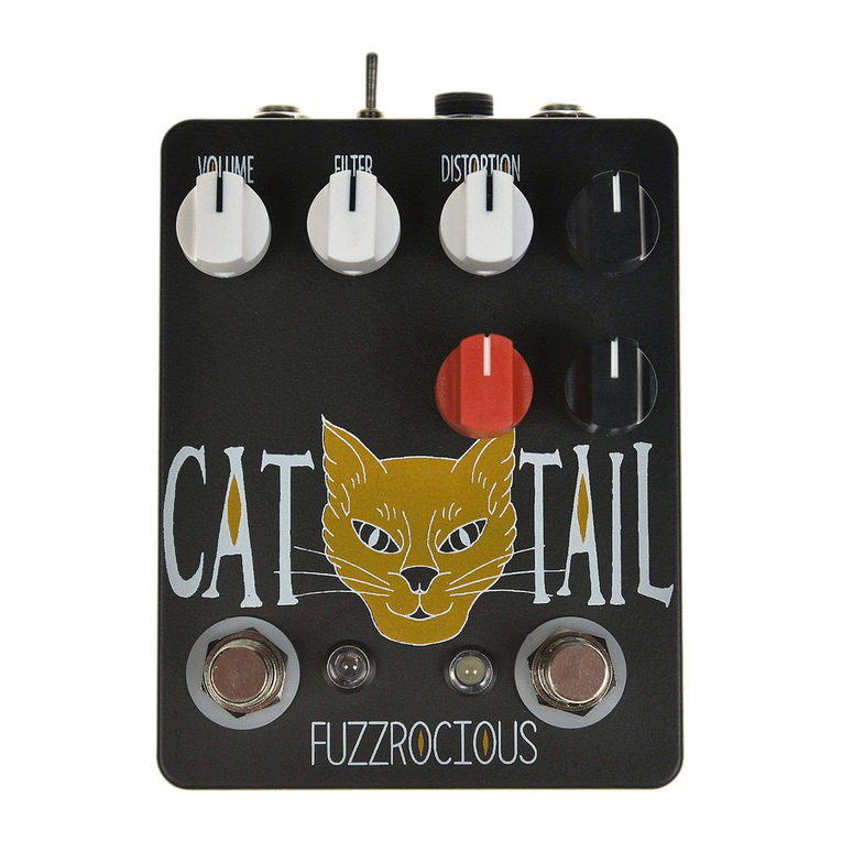 Fuzzrocious pedals CAT TAIL manual