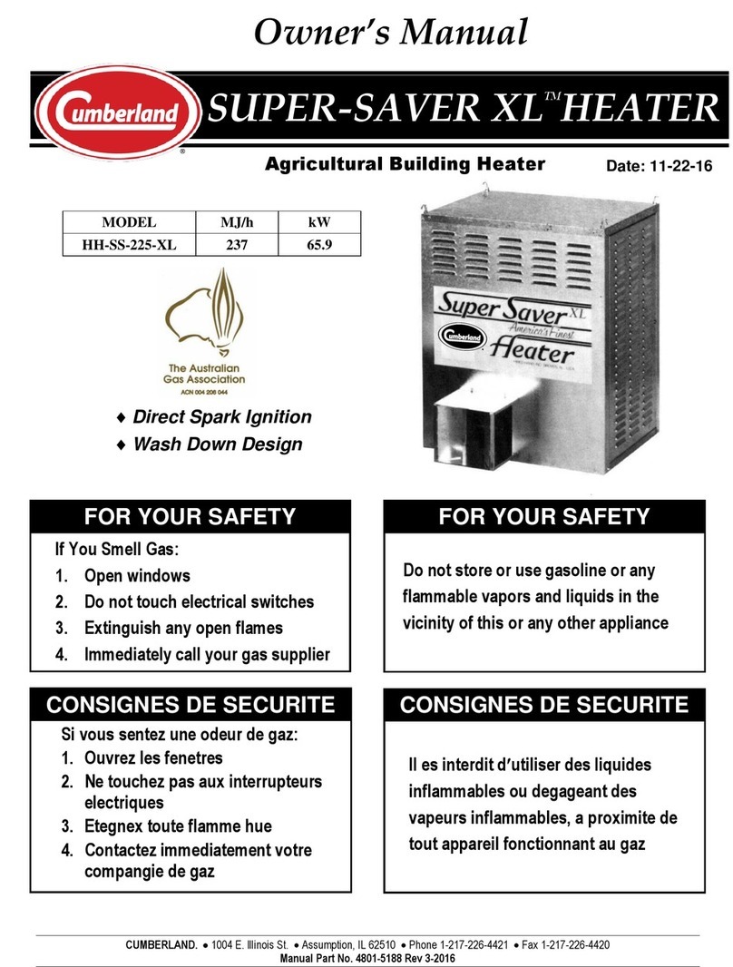 Cumberland SUPER-SAVER XL HH-SS-225-XL owner's manual