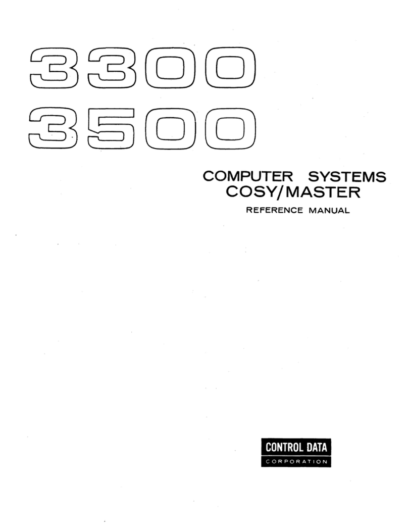 Control Data 3500 Reference manual