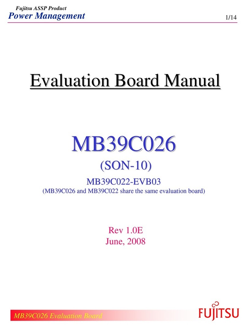 Fujitsu MB39C026 User manual