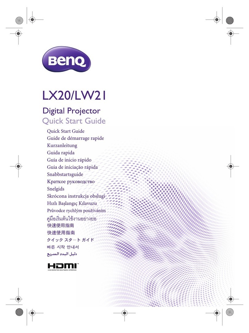 BenQ LX20 quick start guide