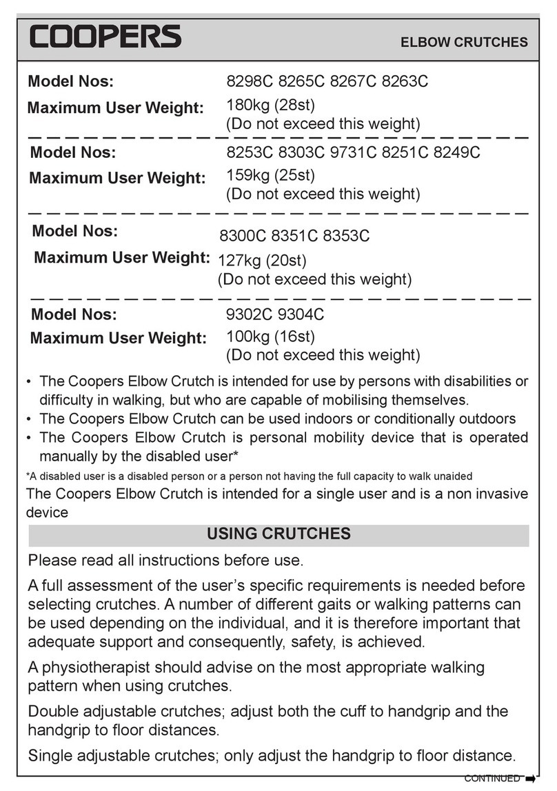 Coopers 8298C User instructions