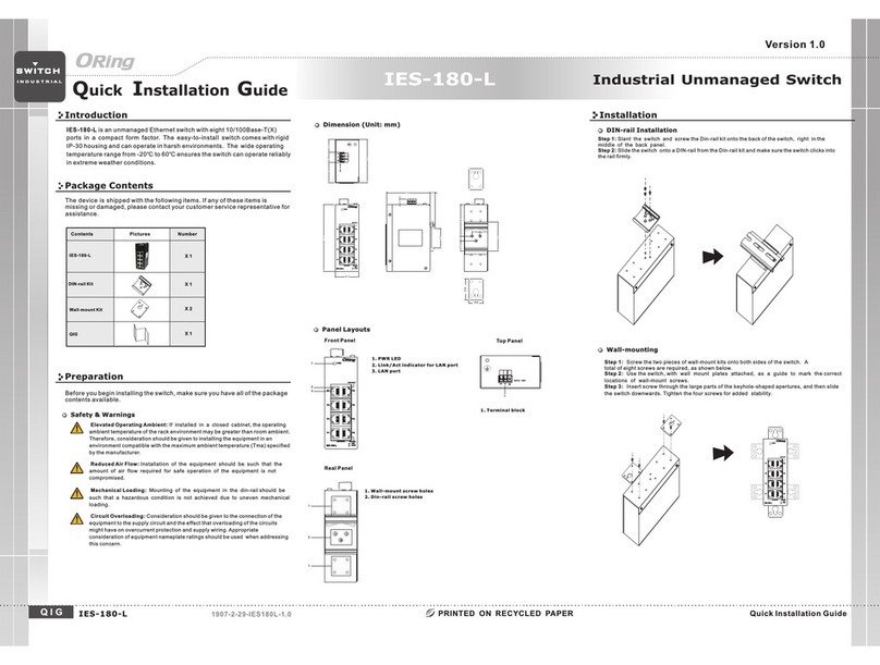 ORiNG IES-180-L User manual