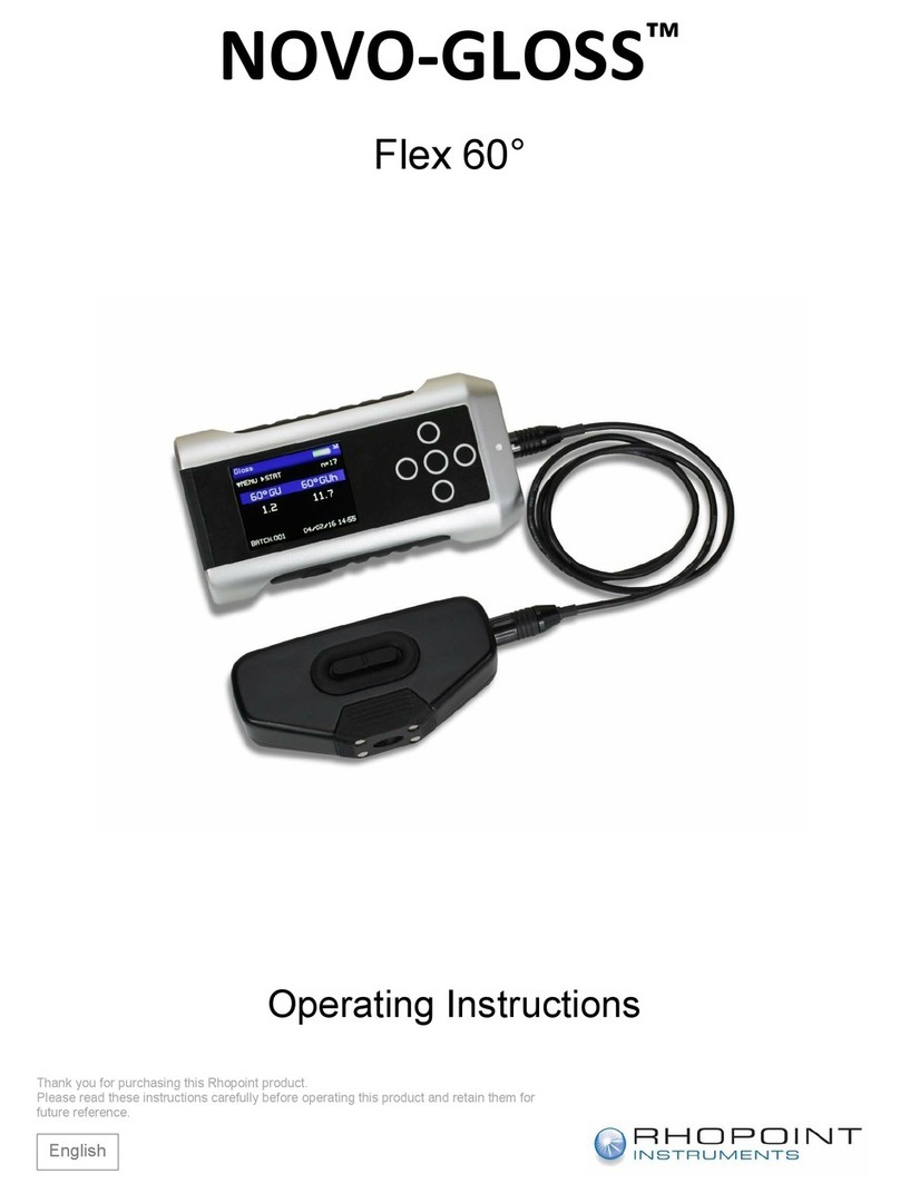 Rhopoint NOVO-GLOSS Flex 60 operating instructions