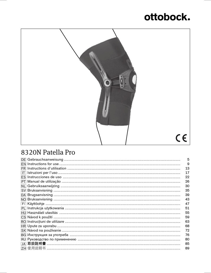 Otto Bock 8320N Patella Pro Instructions for use