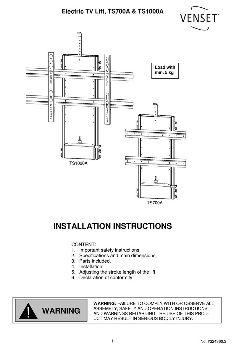 Venset TS700A installation instructions