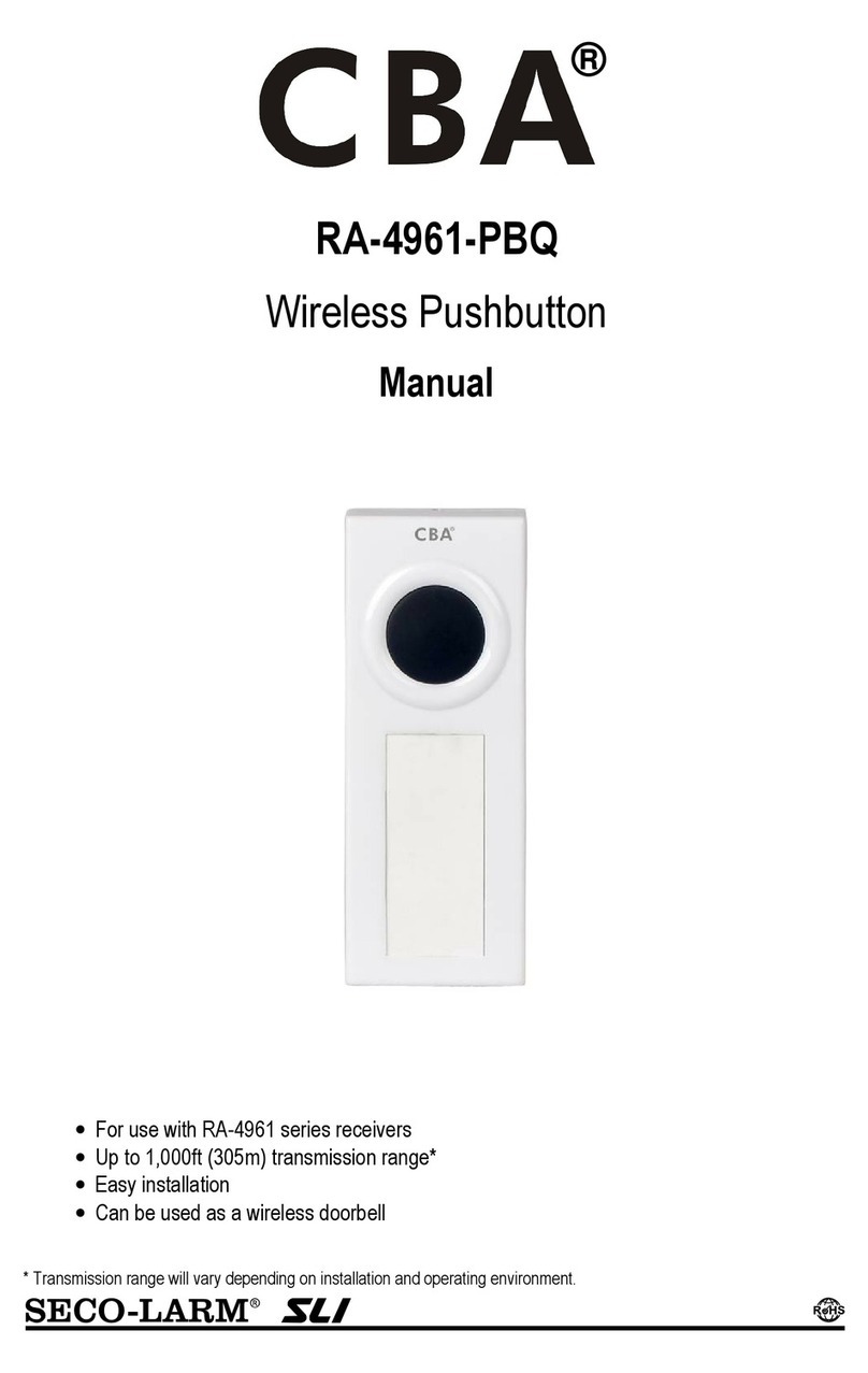 CBA RA-4961-PBQ User manual