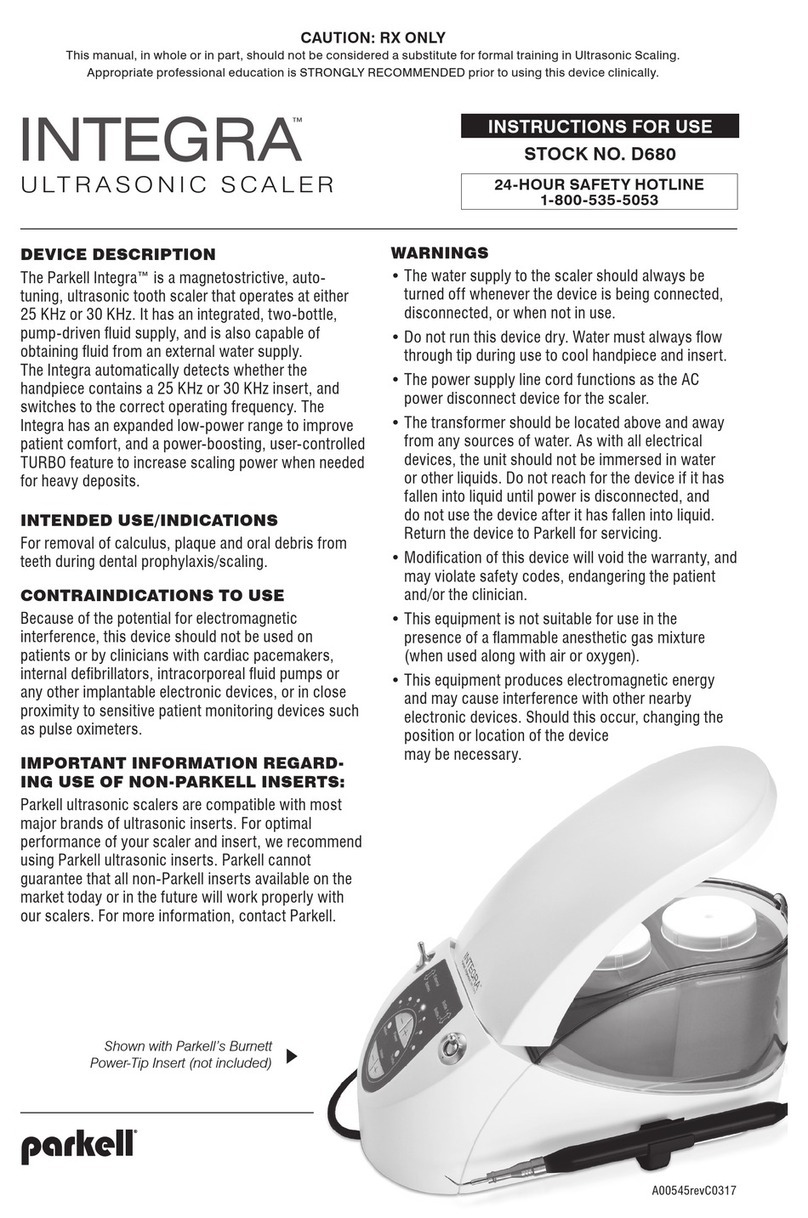 parkell INTEGRA D680 Instructions for use parkell INTEGRA D680 Instructions for use
