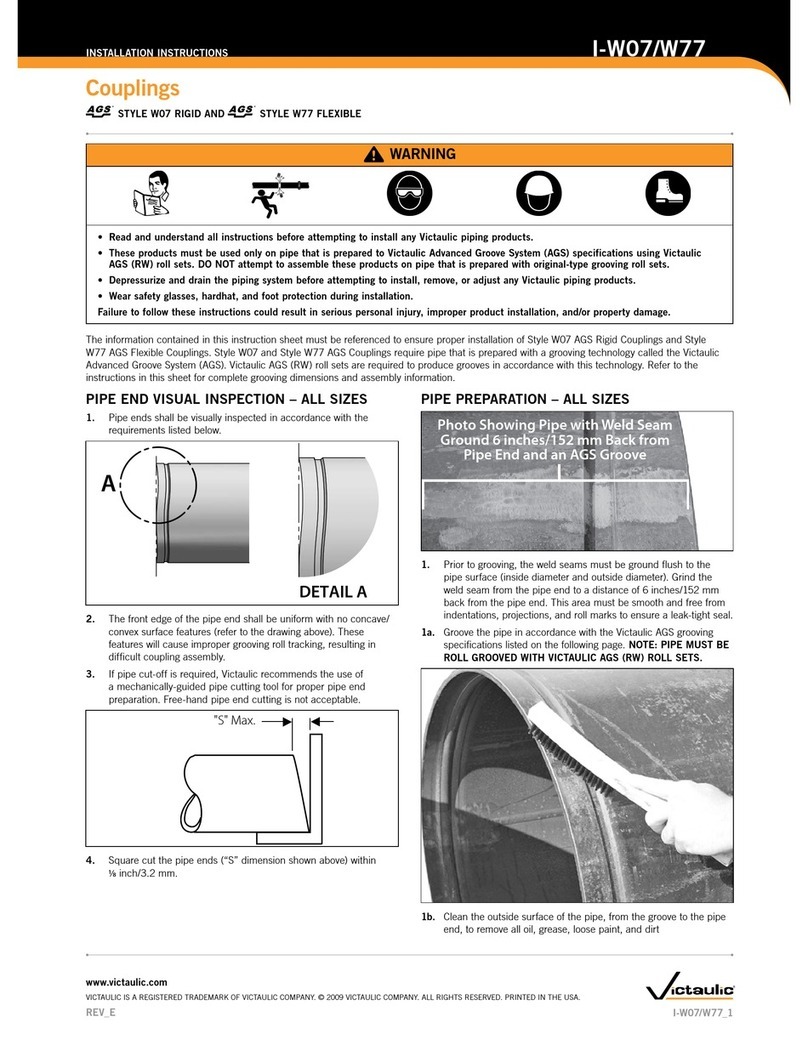 Victaulic I-W07 installation instructions