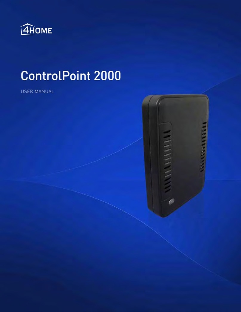 4Home ControlPoint 2000 user manual