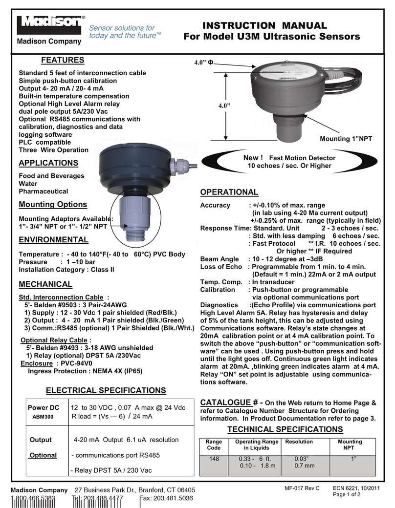 Madison U3M instruction manual Madison U3M instruction manual