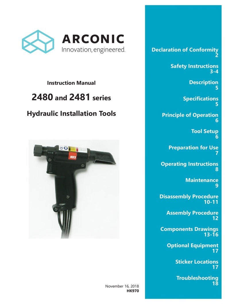 Arconic 2480 series User manual Arconic 2480 series User manual
