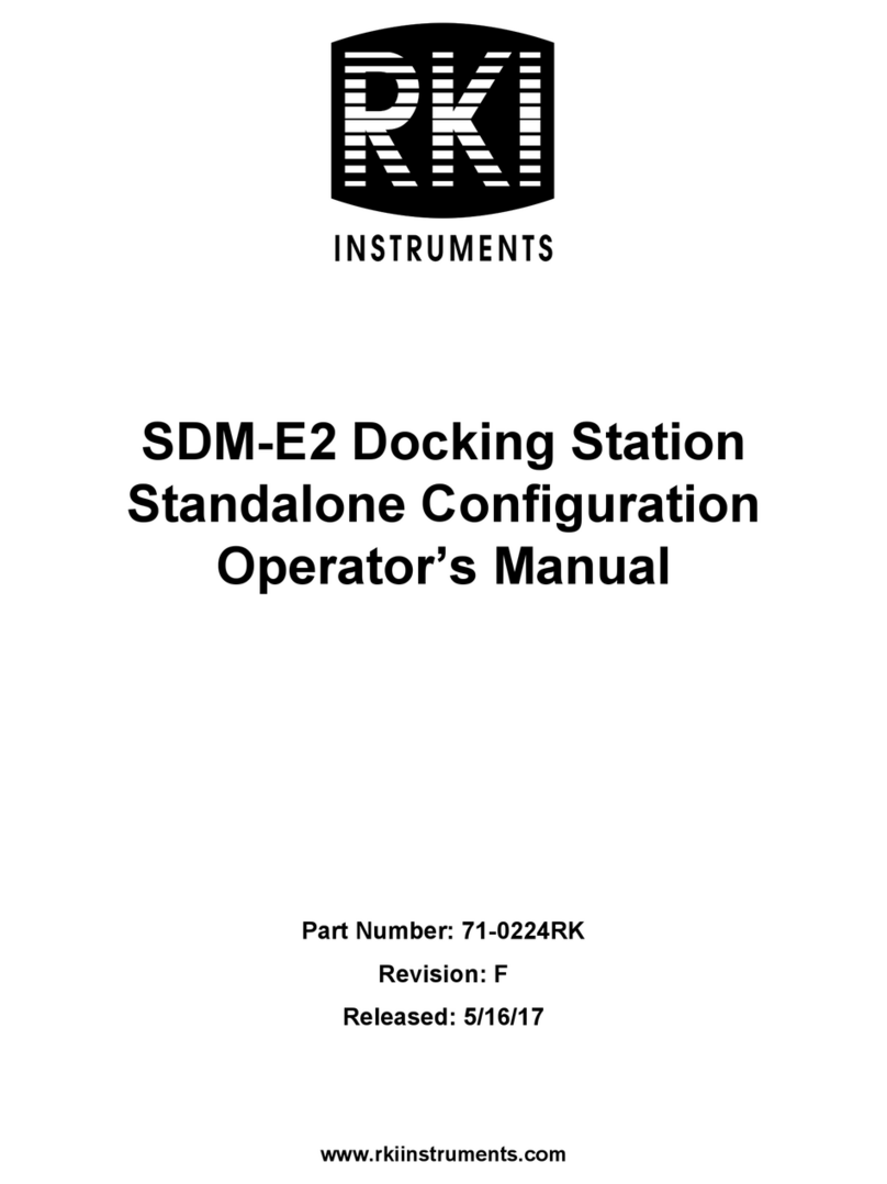 RKI SDM-E2 Operator's manual