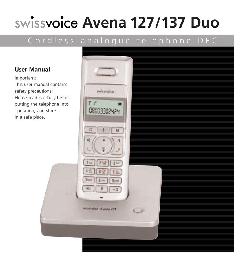 Swissvoice Avena 127 Duo User manual