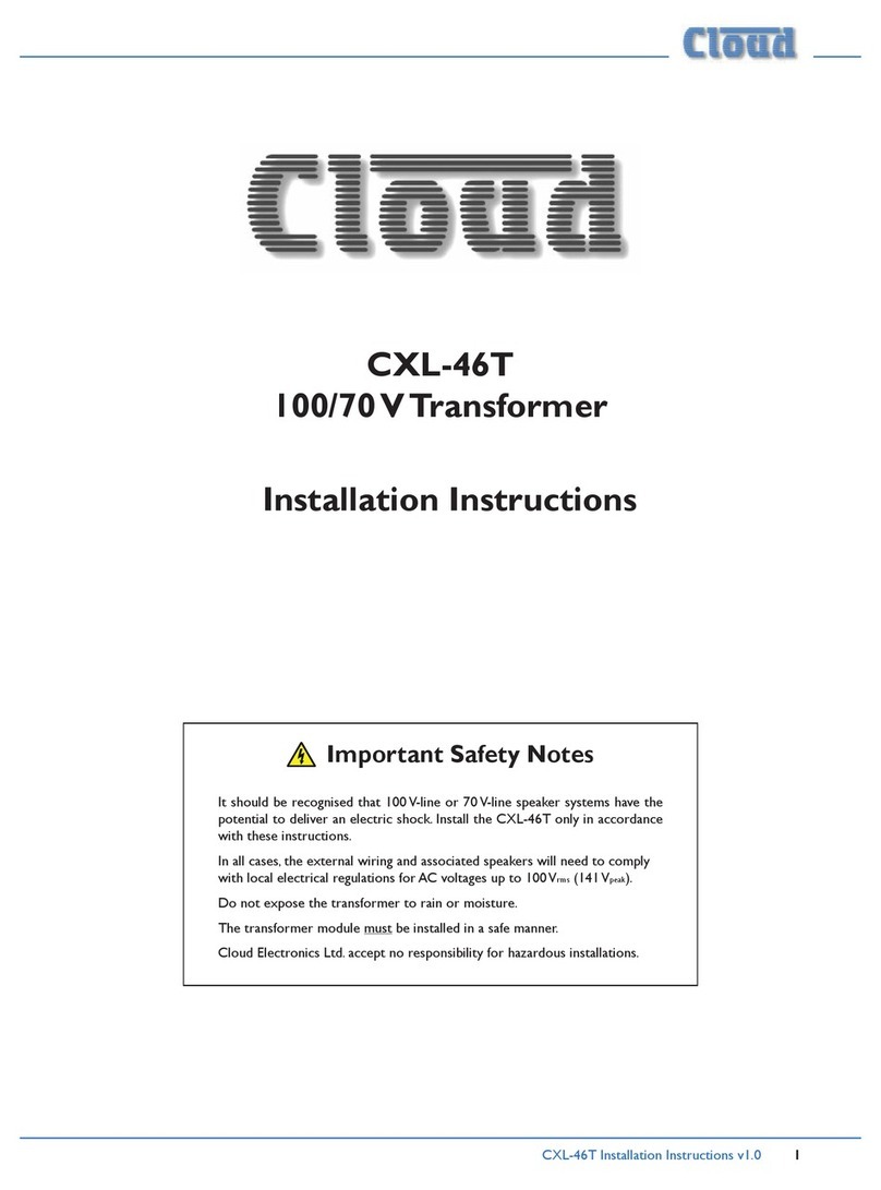 Cloud CXL-46T installation instructions