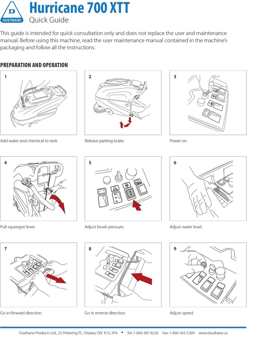 Dustbane Hurricane 700 XTT quick guide