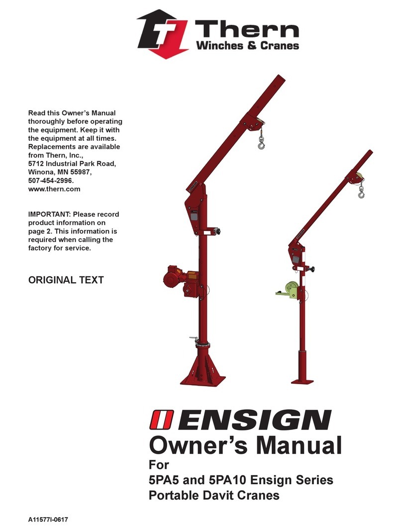 Thern Ensign Series owner's manual