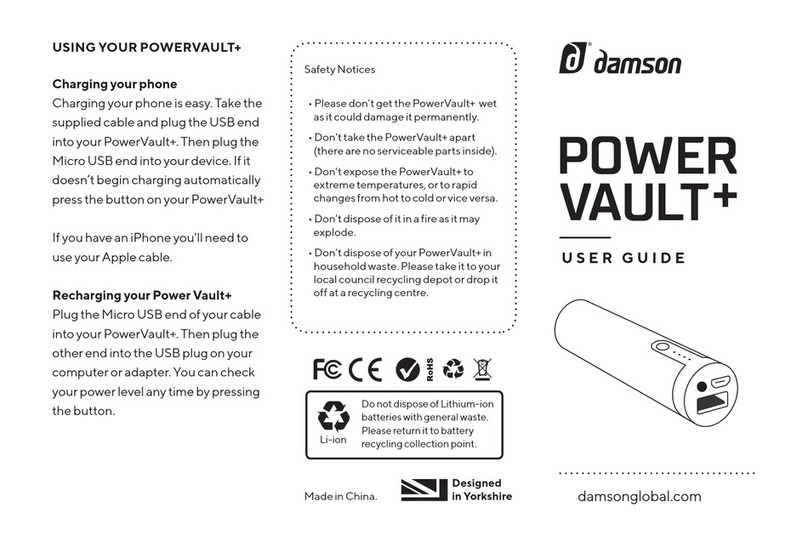 DAMSON Power Vault+ user guide