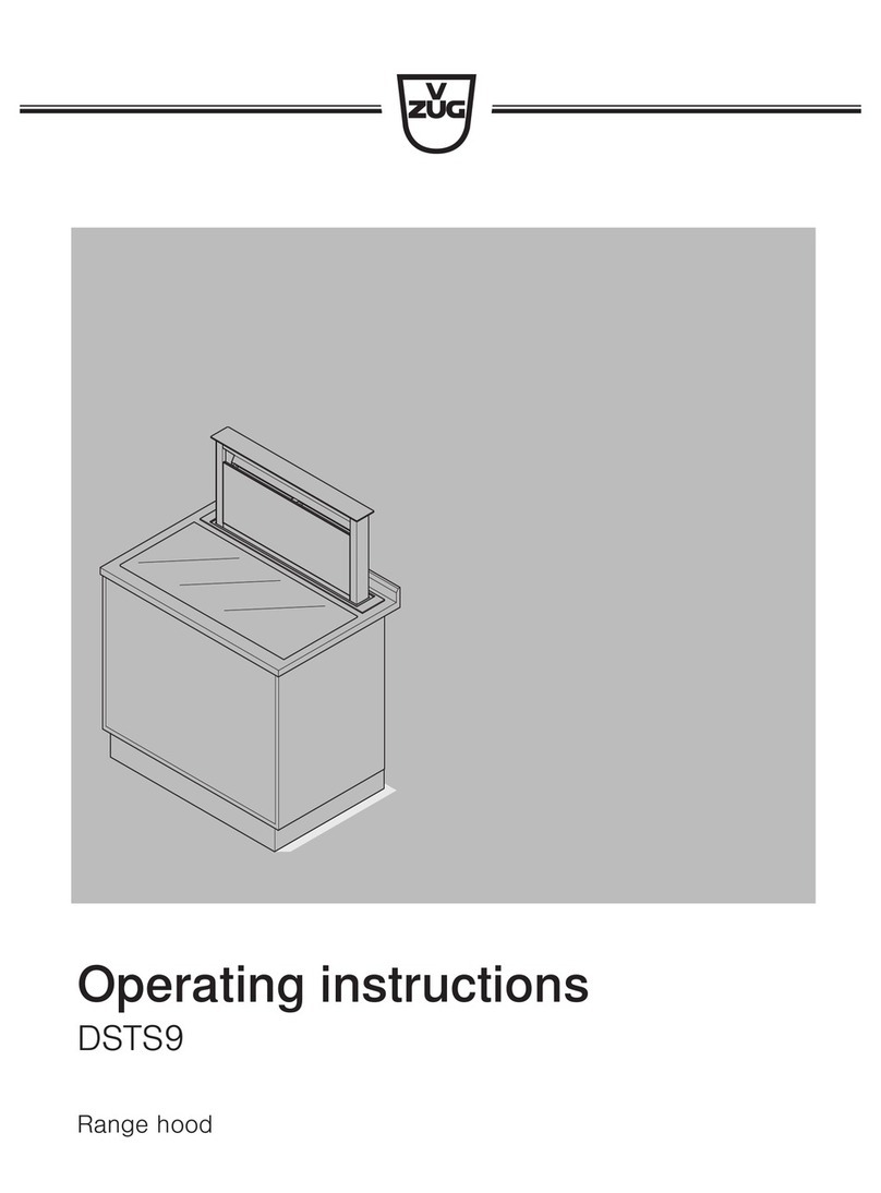 V-ZUG DSTS9 operating instructions