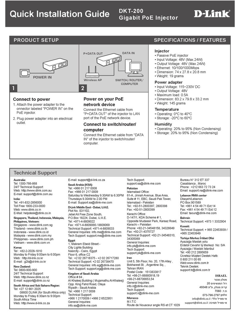 D-Link DKT-200 User manual