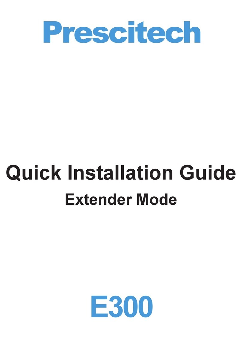 Prescitech E300 Quick installation guide