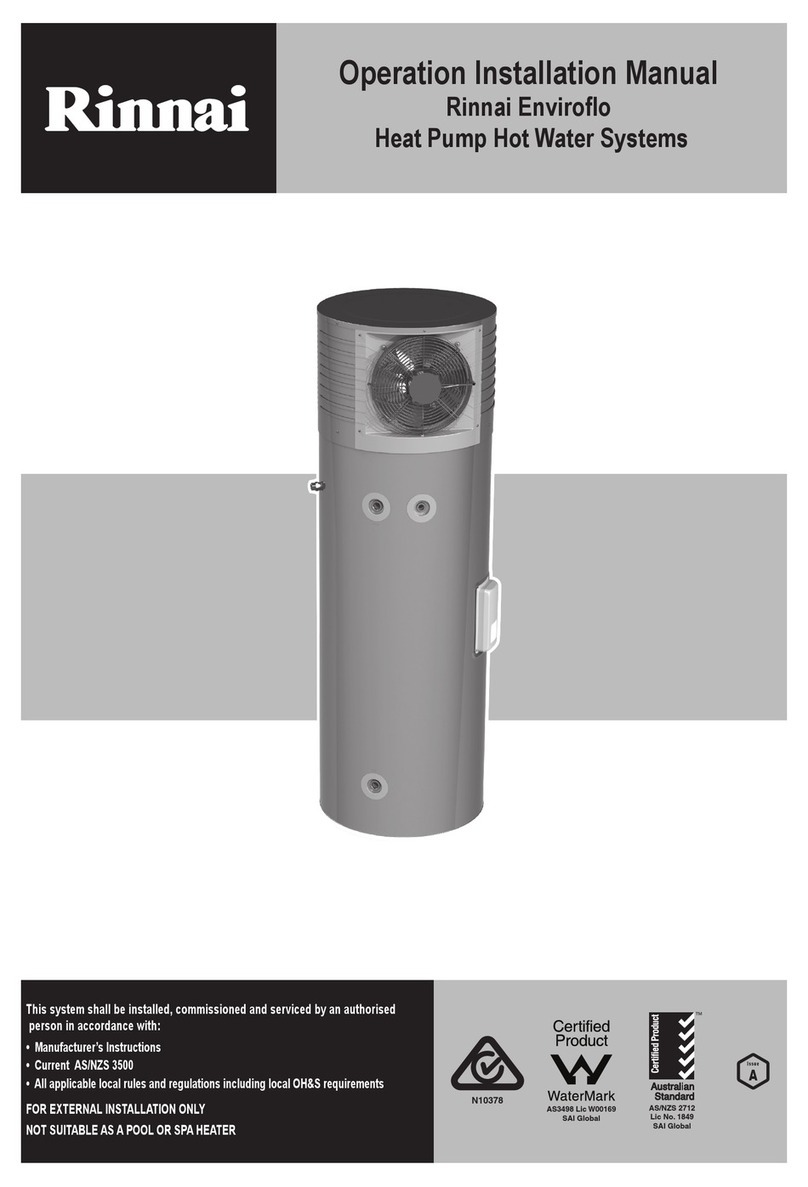 Rinnai Enviroflo EHPA250VM User manual