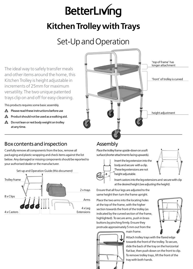BetterLiving BL3458 Set up and operation guide