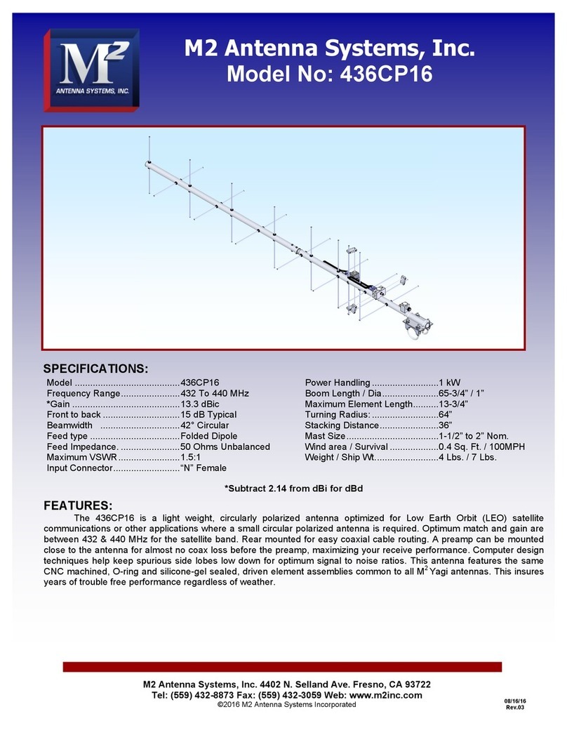 M2 Antenna Systems 436CP16 Assembly manual