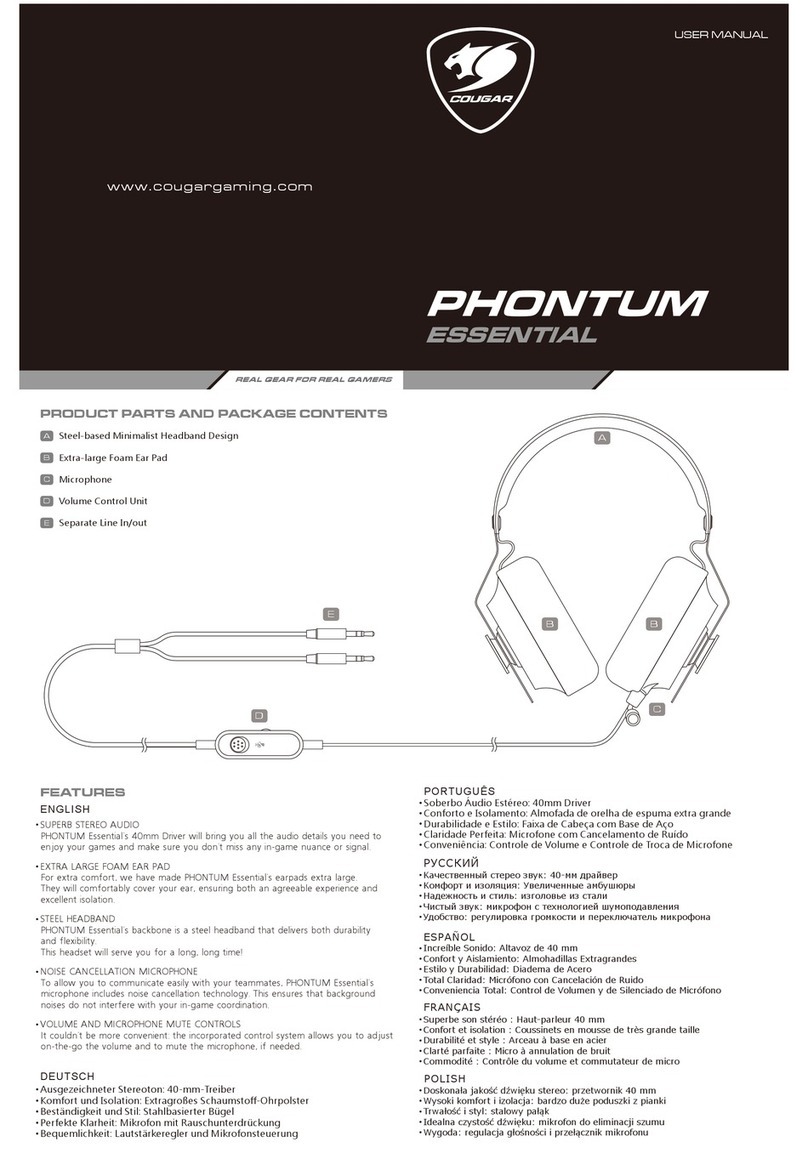 COUGAR Phontum Essential user manual