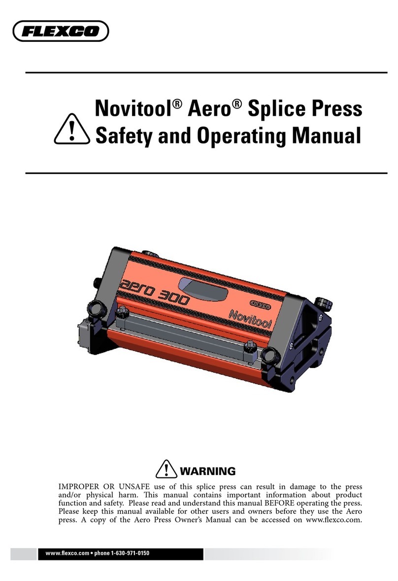 Flexco Novitool Aero 300 Installation manual