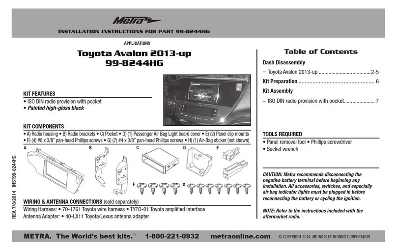 Metra Electronics 99-8244HG User manual