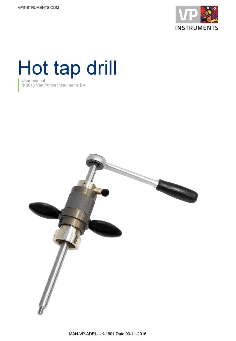 VPInstruments Hot tap drill user manual VPInstruments Hot tap drill user manual