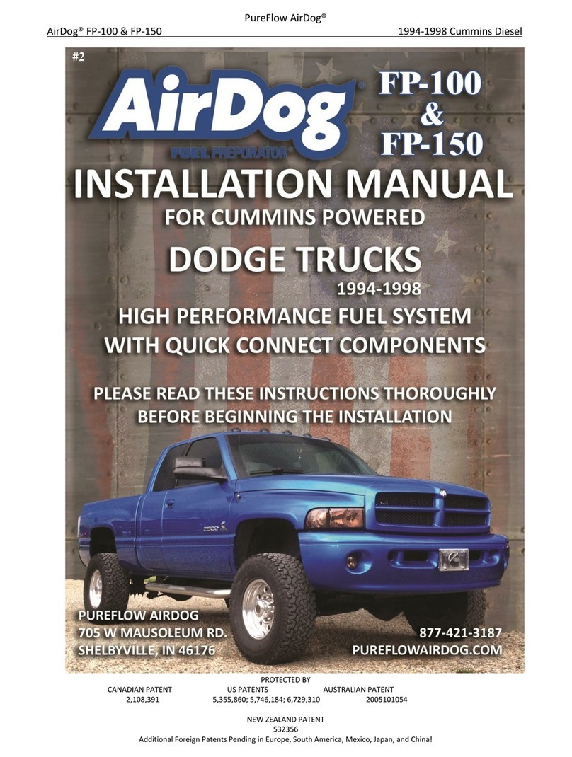 PureFlow AirDog FP-100 installation manual