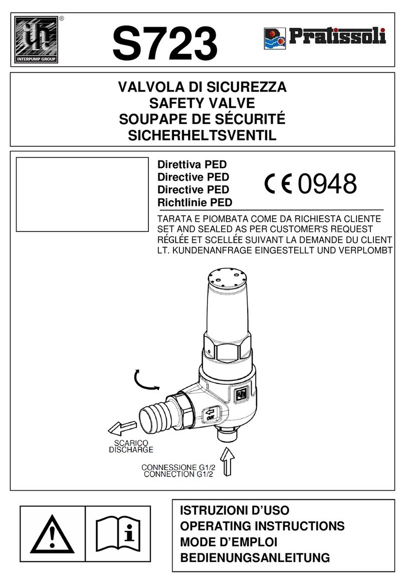 Pratissoli S723 operating instructions