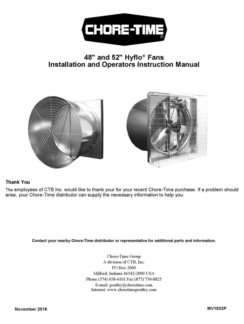 Chore-Time Hyflo User manual