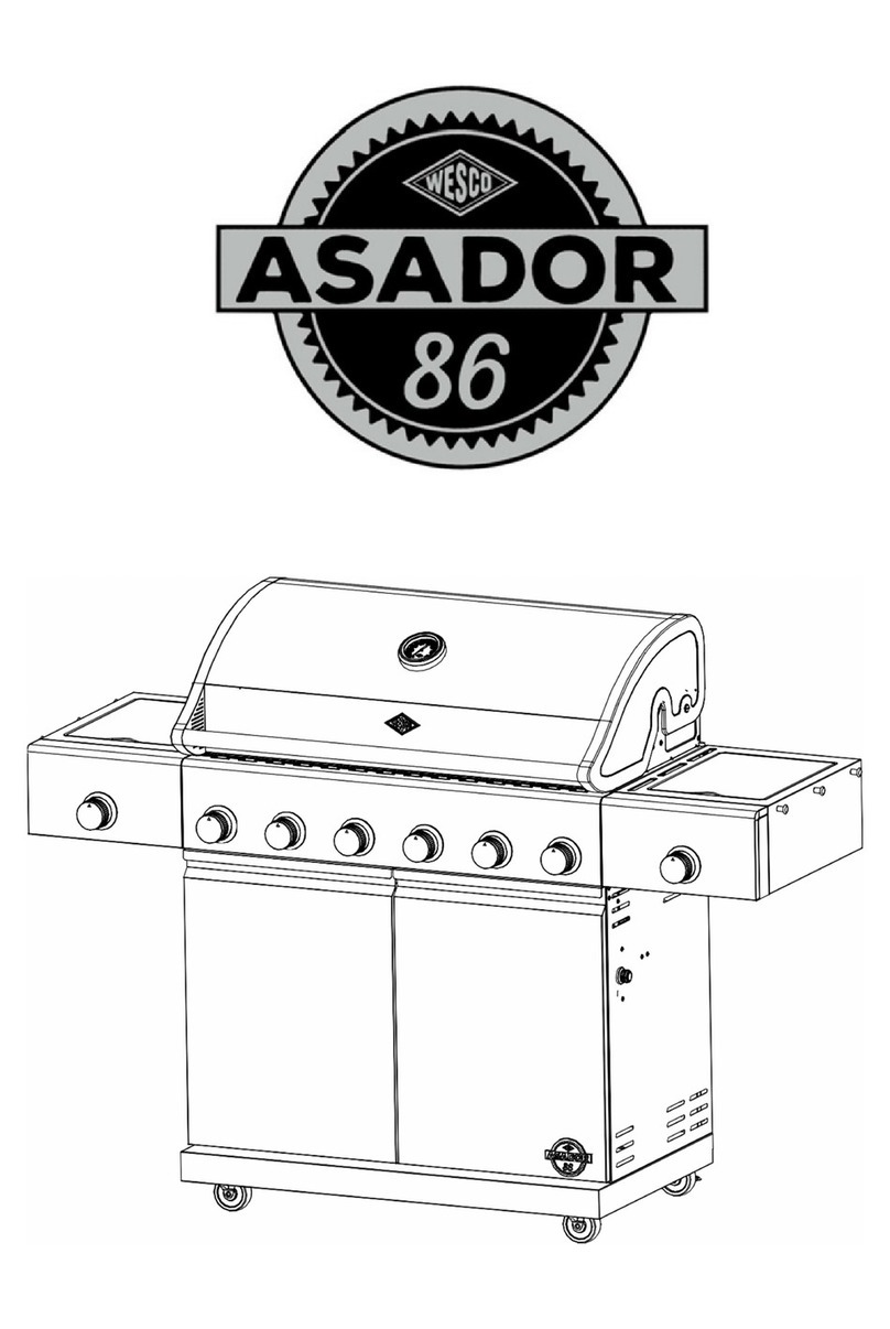 Wesco asador 86 Assembly and operating instructions
