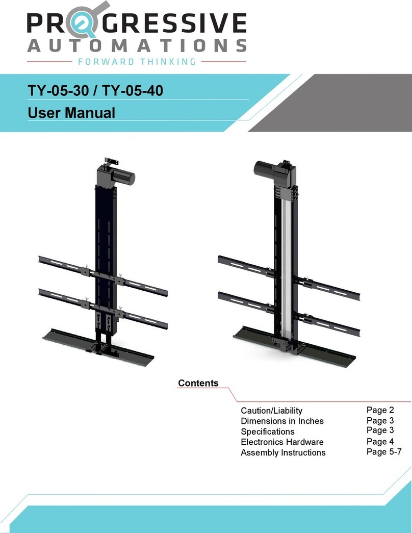 progressive automations TY-05-30 User manual