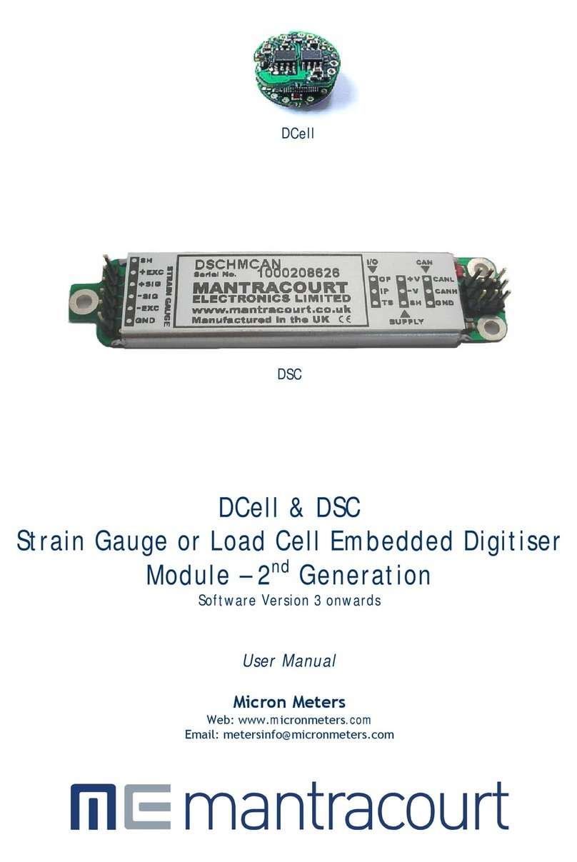 Mantracourt DSC user manual